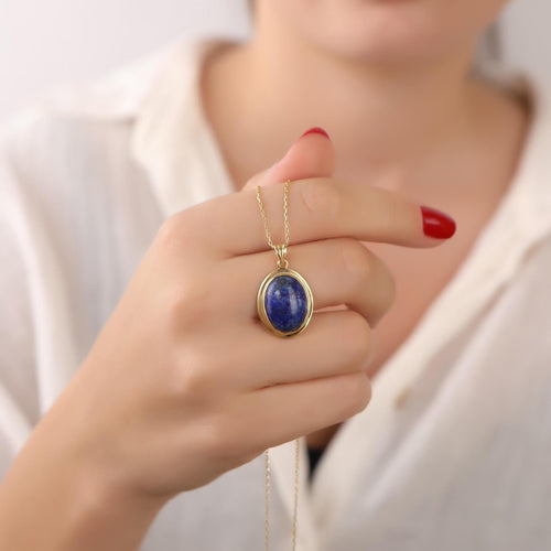 Blue lapis lazuli necklace - EternityPieces