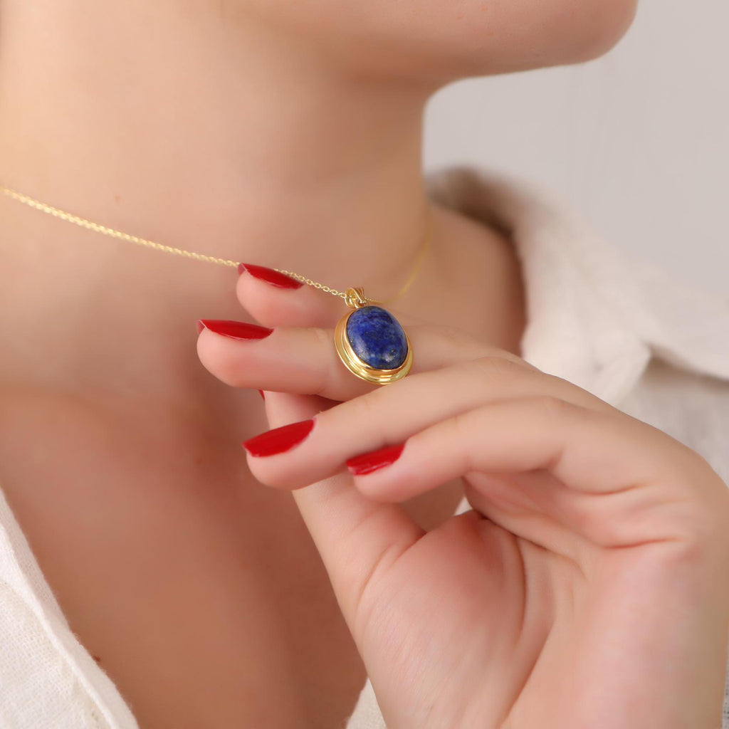 Blue lapis lazuli necklace - EternityPieces