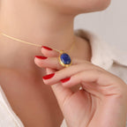 Blue lapis lazuli necklace - EternityPieces