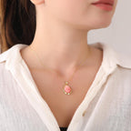 Pink coral necklace - EternityPieces