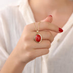 Red coral necklace - EternityPieces