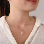 Rose quartz necklace - EternityPieces