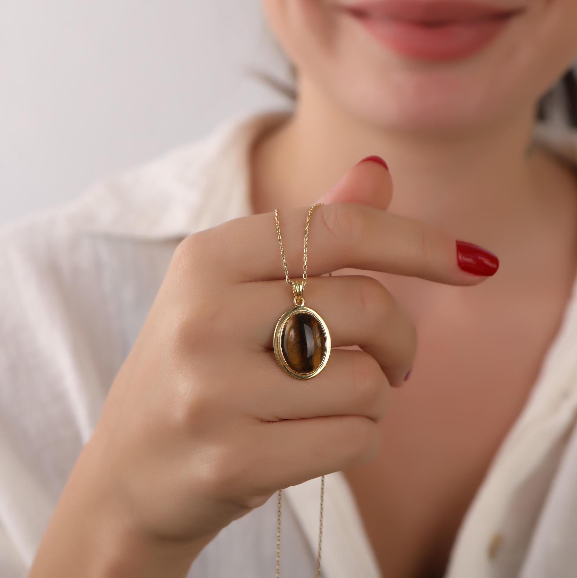 Tiger eye necklace - EternityPieces
