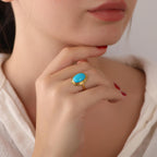 Turquoise ring for women - EternityPieces