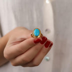 Turquoise ring for women - EternityPieces