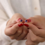 Amethyst stud earrings for birthdays - EternityPieces