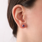 Amethyst stud earrings for birthdays - EternityPieces