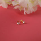 CZ diamond earrings studs in 14K gold or silver - EternityPieces