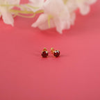 Garnet earrings studs in still-life - EternityPieces