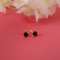 Black onyx stud earrings set in still-life - EternityPieces