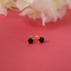 Black onyx stud earrings set in still-life - EternityPieces