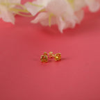 Citrine earrings studs in 14K gold or 925 silver - EternityPieces