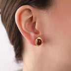 Carnelian earrings studs - EternityPieces