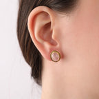 Rose quartz earrings - EternityPieces