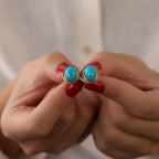 Turquoise stud  earrings - EternityPieces