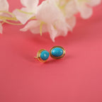 Turquoise stud  earrings - EternityPieces