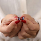 Radiant amethyst stud earrings set - EternityPieces