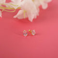 Oval cut CZ diamond stud earrings - EternityPieces