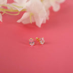 Oval cut CZ diamond stud earrings - EternityPieces