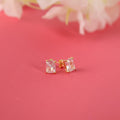 Radiant cut CZ diamond earrings studs - EternityPieces