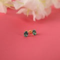 Oval cut Paraiba tourmaline stud earrings - EternityPieces