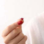 Radiant cut ruby stud earrings -EternityPieces