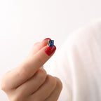 Radiant sapphire earrings studs - EternityPieces