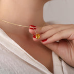 Oval cut citrine necklace - EternityPieces