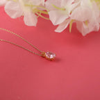 Oval cut pink tourmaline necklace - EternityPieces
