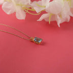 Radiant blue topaz necklace - EternityPieces