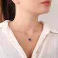 Oval cut sapphire necklace - EternityPieces