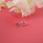 Oval cut Alexandrite earrings studs - EternityPieces