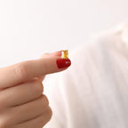 Radiant cut citrine stud earrings for women - EternityPieces