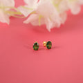 Oval cut emerald stud earrings - EternityPieces