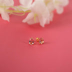 Oval cut morganite earrings studs - EternityPieces