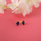 Oval cut sapphire stud earrings - EternityPieces