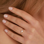 Dainty opal ring for birthday gift - EternityPieces