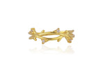 Pair of diamond ring on a white background