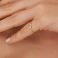 Cluster diamond ring for wedding anniversary - EternityPieces