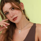 Unity cross necklace in polished - EternityPieces
