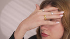 Ancient Egyptian Hieroglyphics Sterling Silver Ring