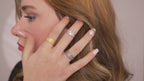 Sterling Silver Feather Wrap Ring in Gold Vermeil Finishes