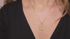 Jesus Christ Religious Medal Necklace in Sterling Silver