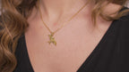 Origami Swallow Necklace in Gold Vermeil or Silver