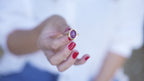 Amethyst Bezel Set Cocktail Ring in Gold Vermeil