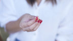 Red Coral Oval Statement Ring in Gold Vermeil