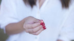 Dainty Round Cut Garnet Ring in Silver or 14K Gold
