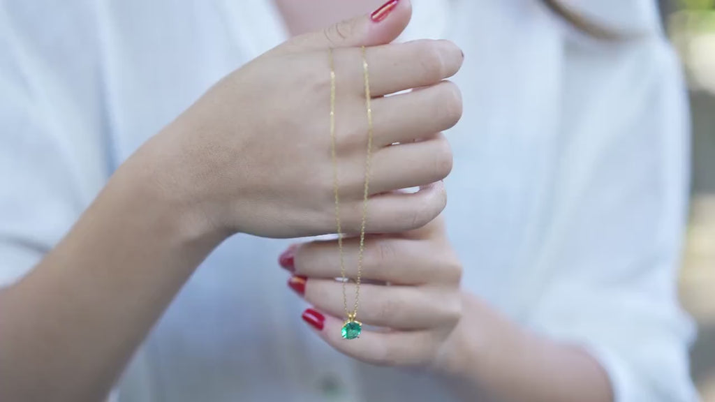 Paraiba Tourmaline Necklace: Dainty Sterling Silver, Gold Vermeil