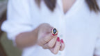 Black Onyx Oval Bezel Ring in Victorian Style