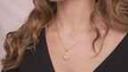 Holy Family Pendant Necklace in Sterling Silver or Gold